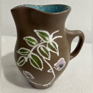 Vintage ucagco ceramic handpainted creamer pitcher